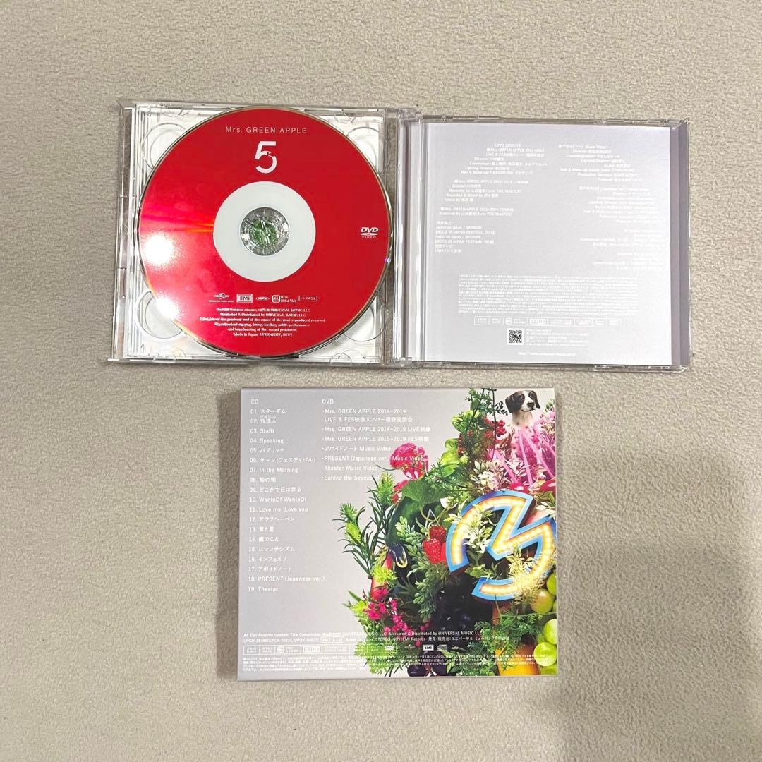 Mrs. GREEN APPLE アルバム「5」 初回限定盤