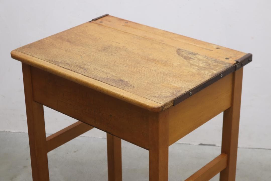 英国 イギリス ヴィンテージ スクールデスク 机 コンソール 作業台 飾り台