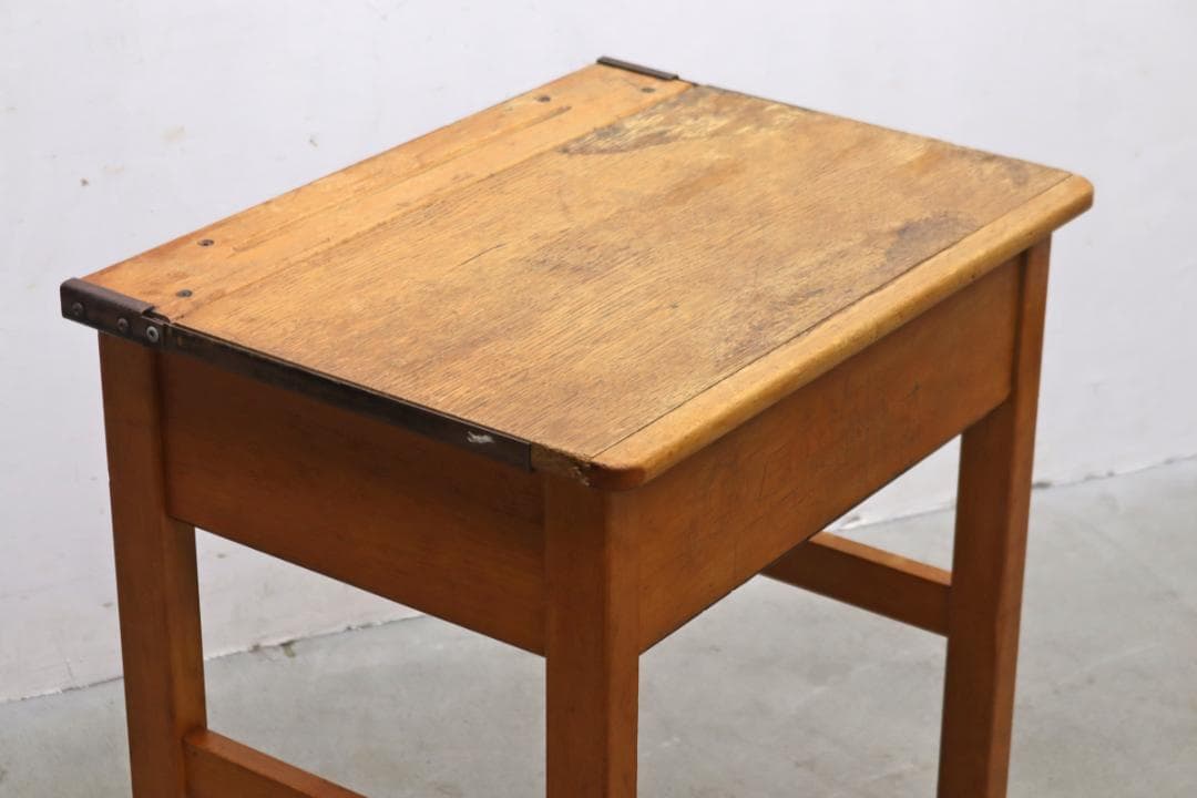 英国 イギリス ヴィンテージ スクールデスク 机 コンソール 作業台 飾り台