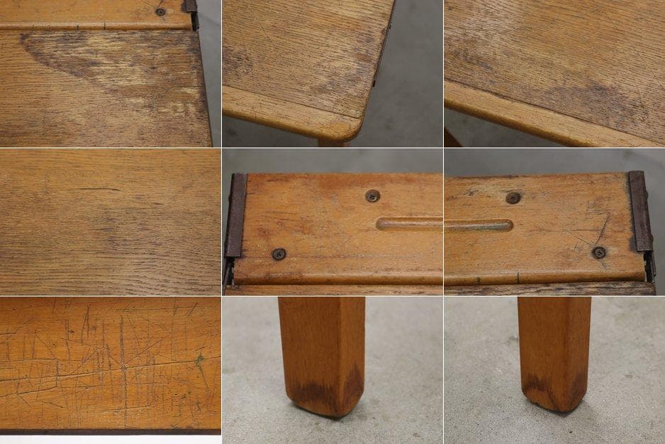 英国 イギリス ヴィンテージ スクールデスク 机 コンソール 作業台 飾り台