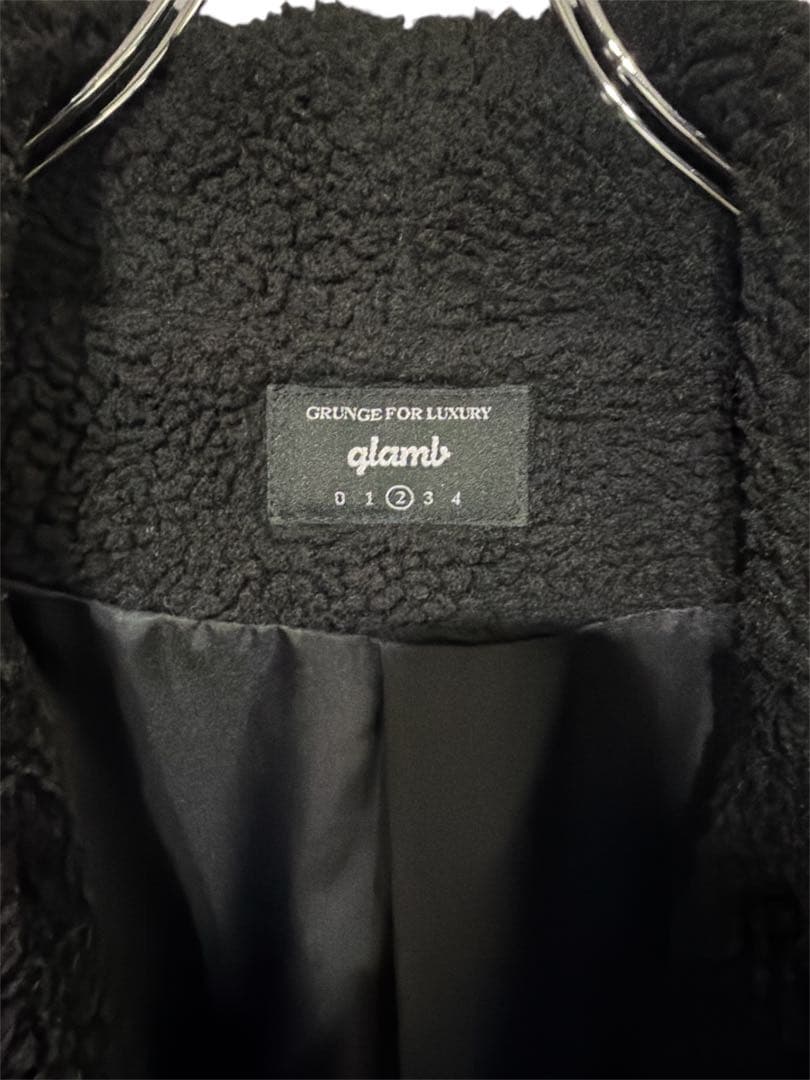 美品 glamb グラム ボアロングコート 定価4万円