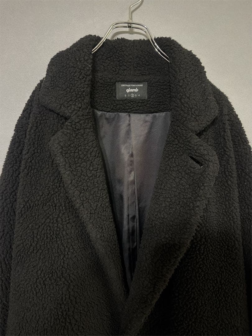 美品 glamb グラム ボアロングコート 定価4万円