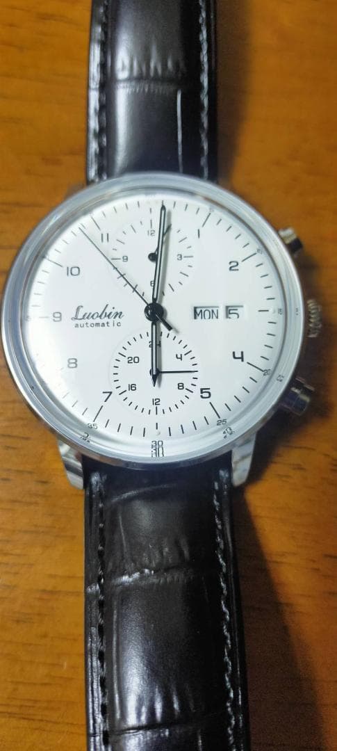 Luobin 自動巻き腕時計　月,日,曜日,24時間表示