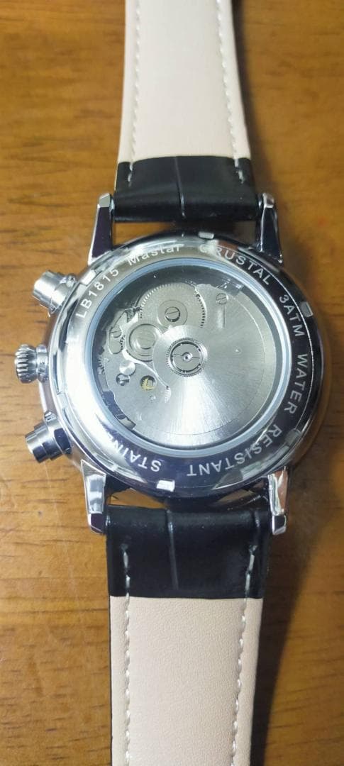 Luobin 自動巻き腕時計　月,日,曜日,24時間表示