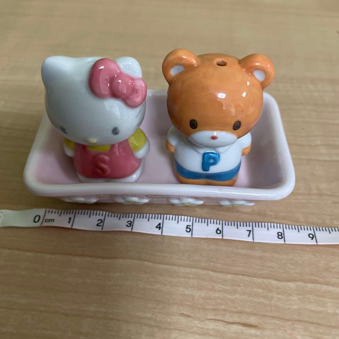 ハローキティ　希少　箸置き　調味料入れ　レア　レトロ　HELLO KITTY
