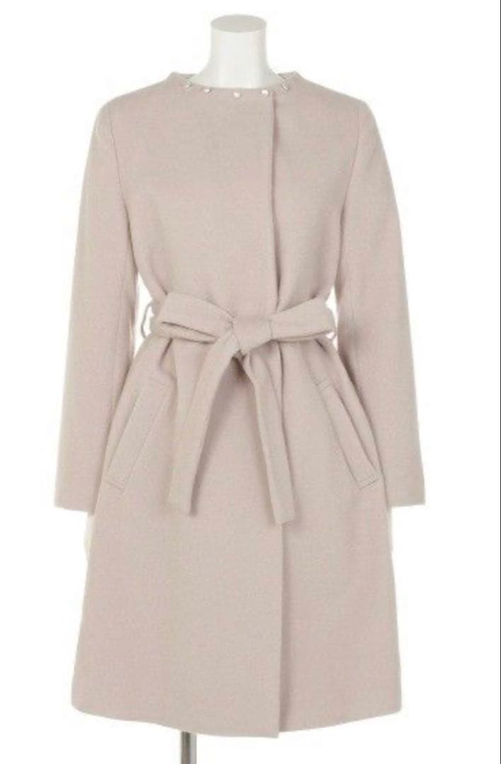 【新品未使用】アプワイザーリッシェ ファーコート ピンクベージュ 1 S