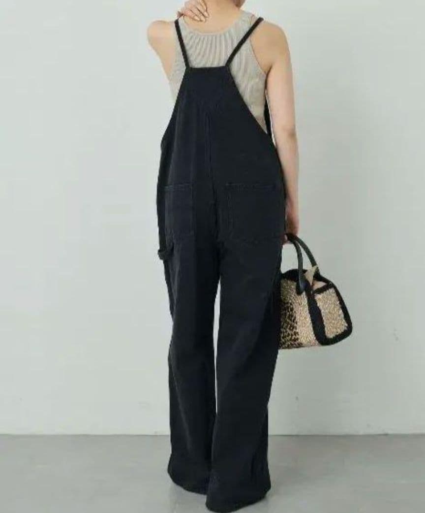 デニムサロペット　ブラック　GALLARDAGALANTE(ガリャルダガランテ