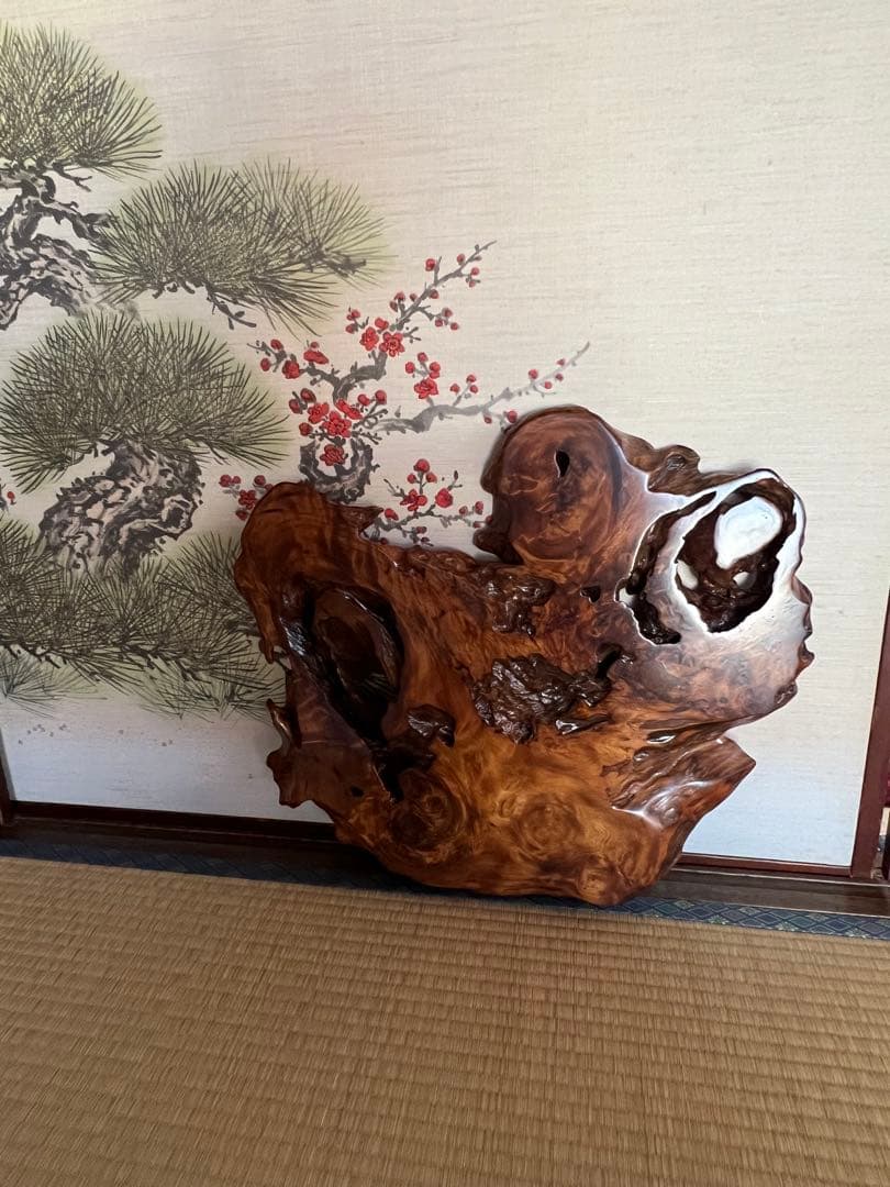 屋久杉　置物　インテリア　一枚板