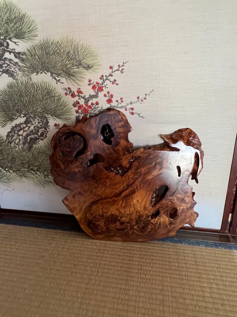 屋久杉　置物　インテリア　一枚板