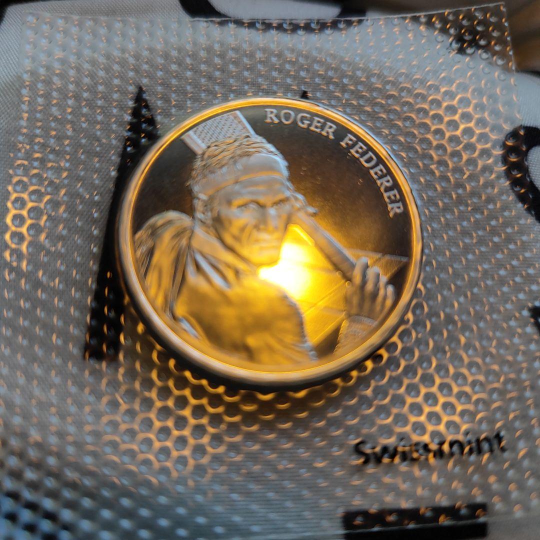 ロジャーフェデラー記念　スイス連邦造幣局発行品　銀貨