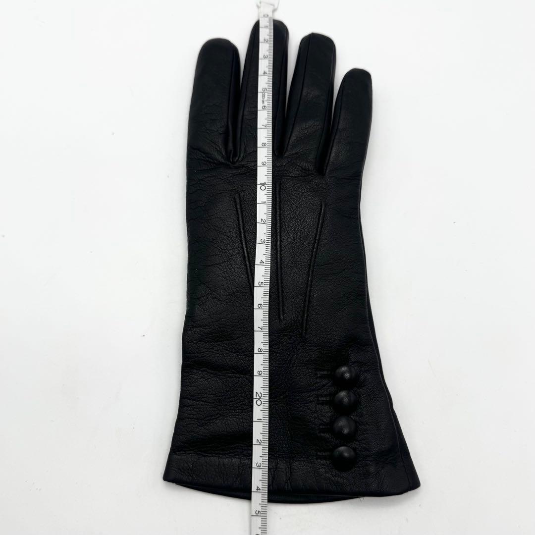 DENTS デンツ レザーグローブ 手袋 シルク ブラック系 防寒具 レディース