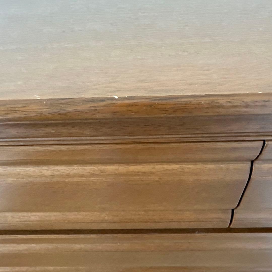 府中家具　木製ブラウンチェスト 7引き出し 幅105cm