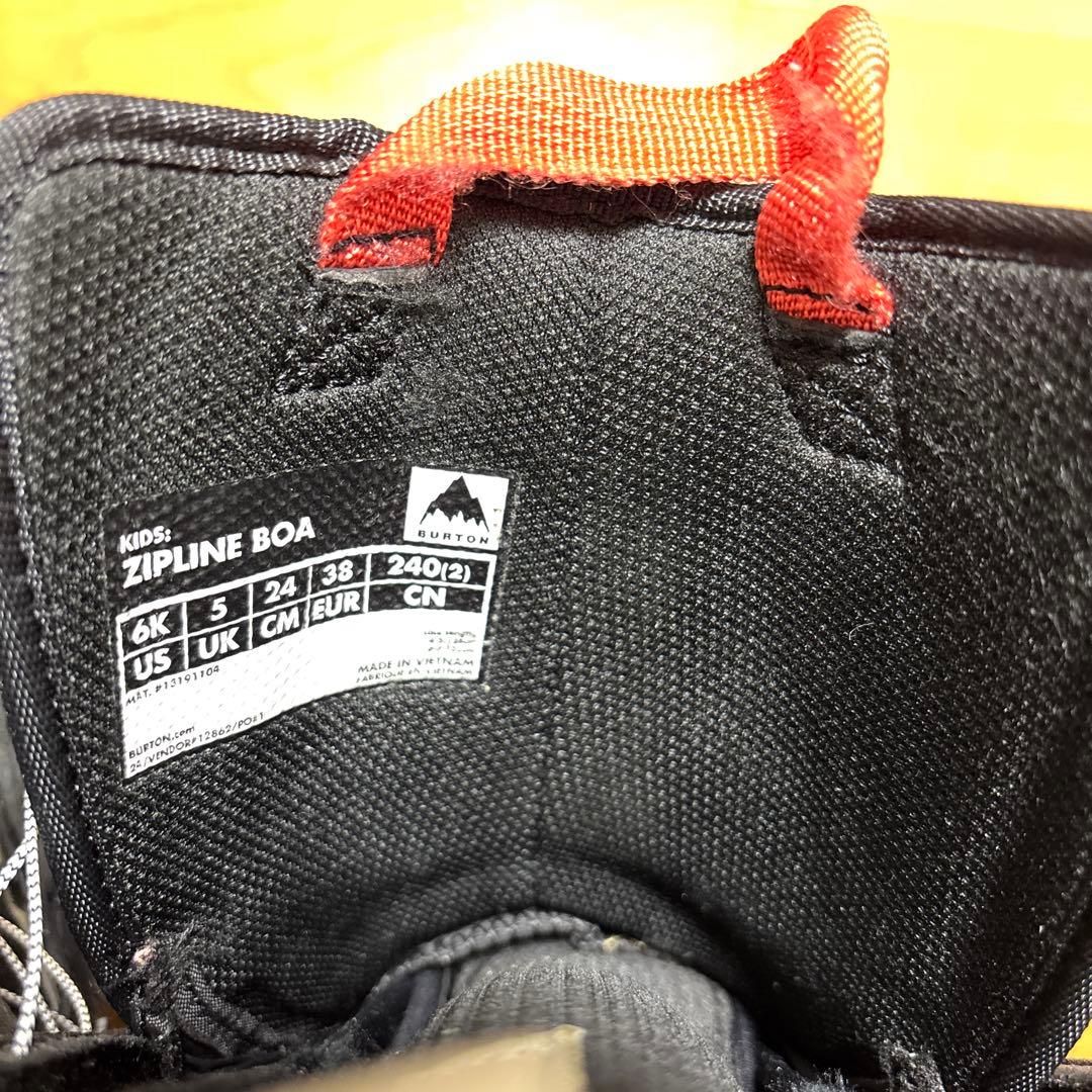 BURTON ZIPLINE スノーボードブーツ 子ども用　24センチ