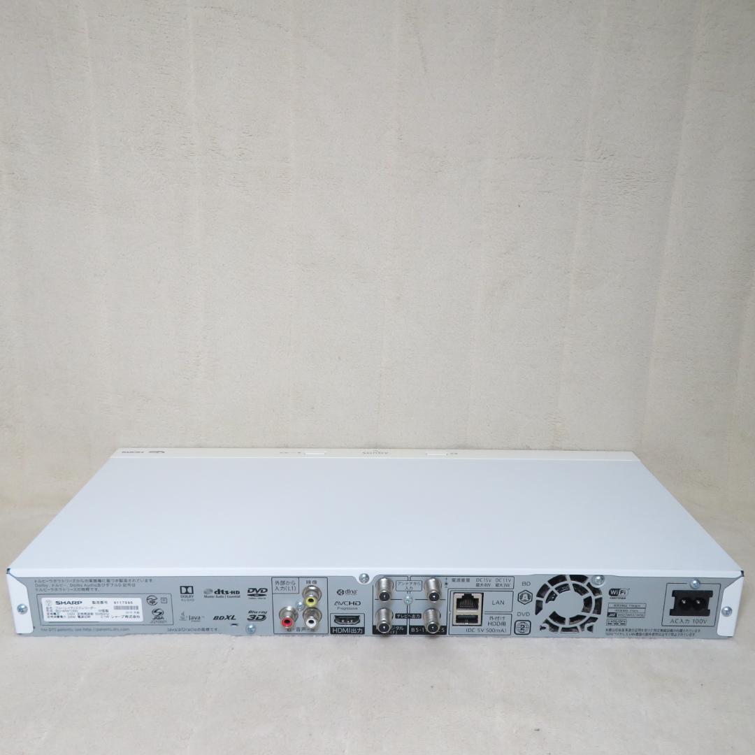 動作良好　シャープ AQUOS ブルーレイレコーダー BD-WW1000