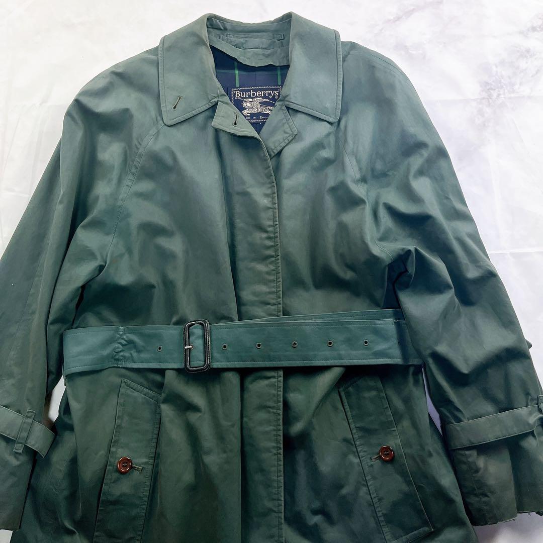 希少✨Burberry トレンチコート カーキ ノバチェック ベルト付 袖ベルト