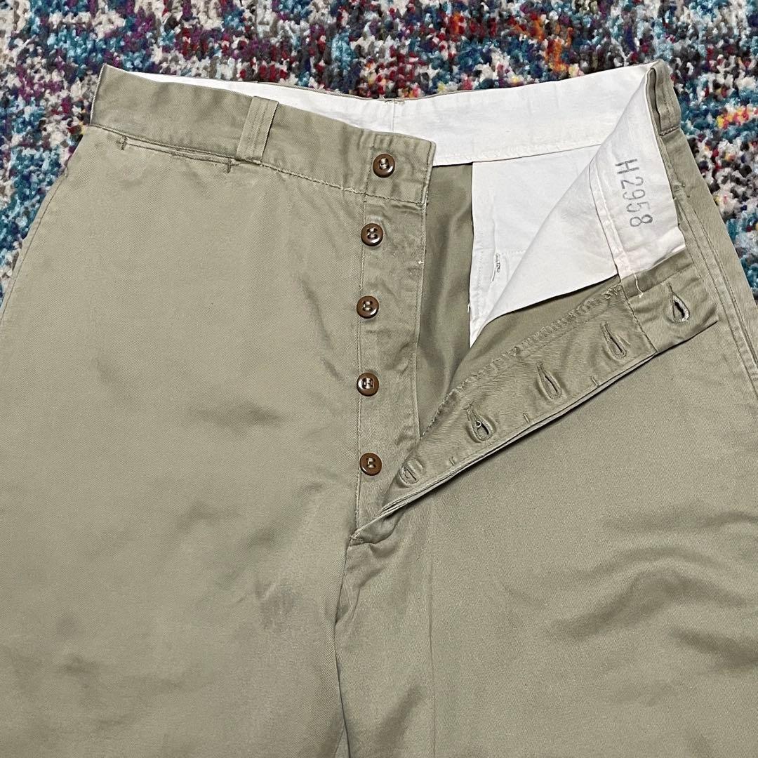 [30/29] 50s US ARMY チノ パンツ カーキ ミリタリー m45