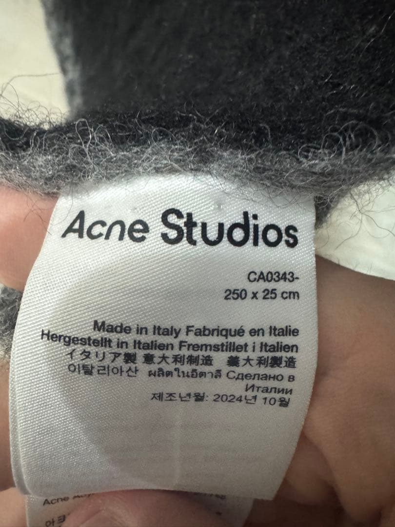Acne Studios バイカラーアルパカスカーフ　マフラー