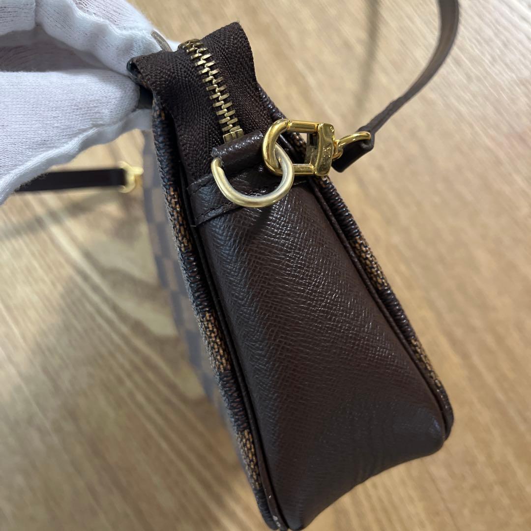 LOUIS VUITTON ダミエ・トゥルース・メイクアップミニショルダーバッグ