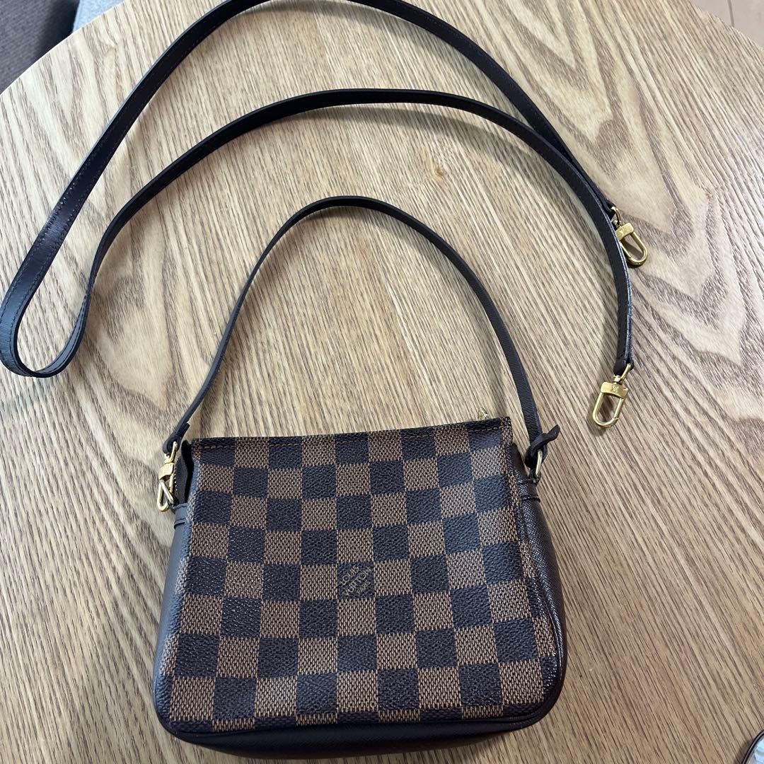 LOUIS VUITTON ダミエ・トゥルース・メイクアップミニショルダーバッグ