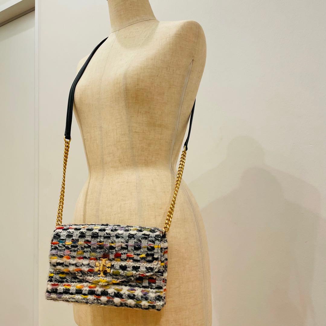 TORY BUSCH トリーバーチ バッグ ショルダーウォレット キラ ツイード