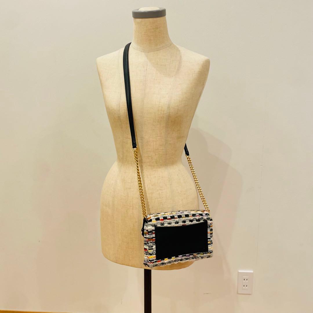 TORY BUSCH トリーバーチ バッグ ショルダーウォレット キラ ツイード