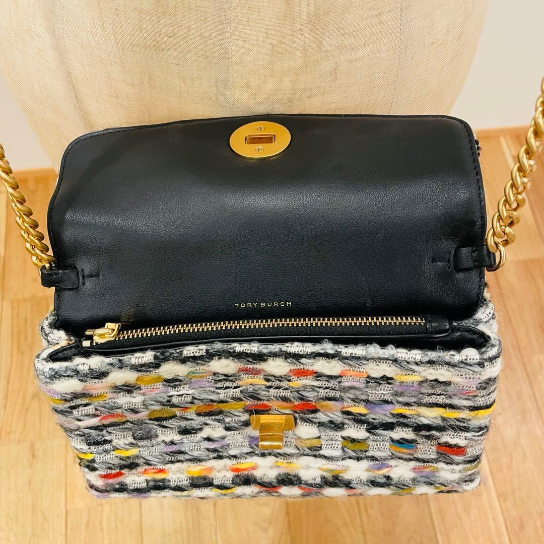 TORY BUSCH トリーバーチ バッグ ショルダーウォレット キラ ツイード