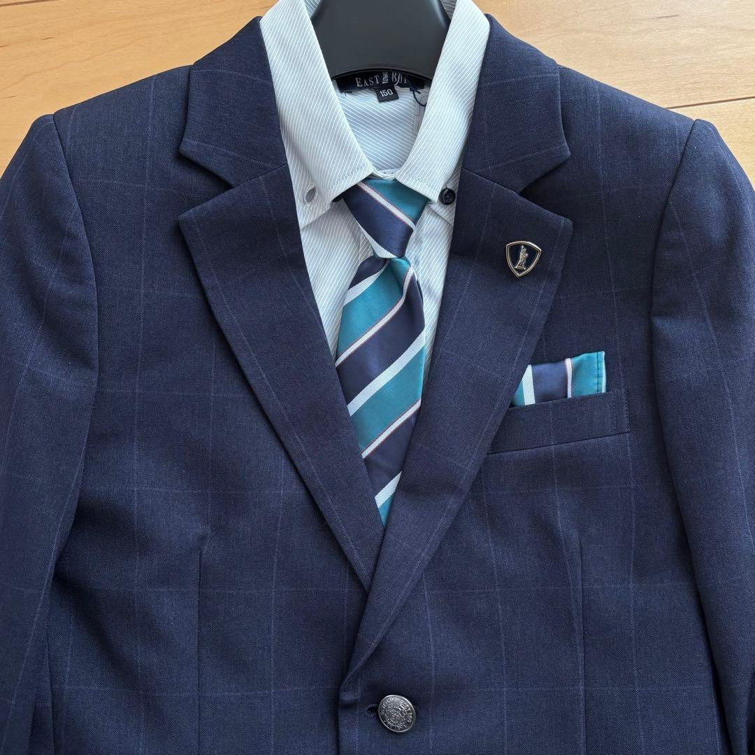 【新品】 イーストボーイ キッズフォーマル スーツ 150 卒業式 男の子 完品