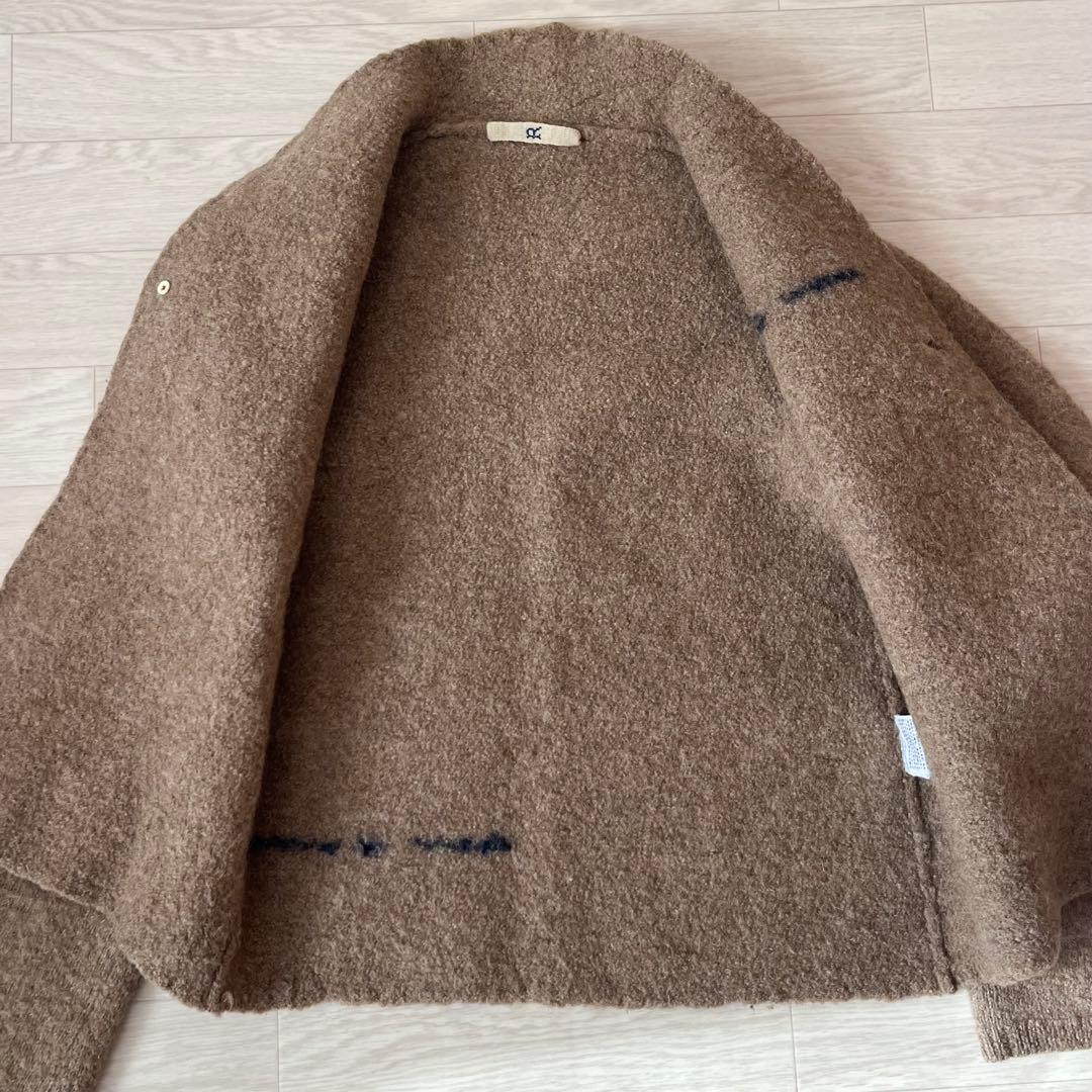 45R フォーティファイブアール 縮絨 圧縮ウール 金具 ジャケット サイズ3