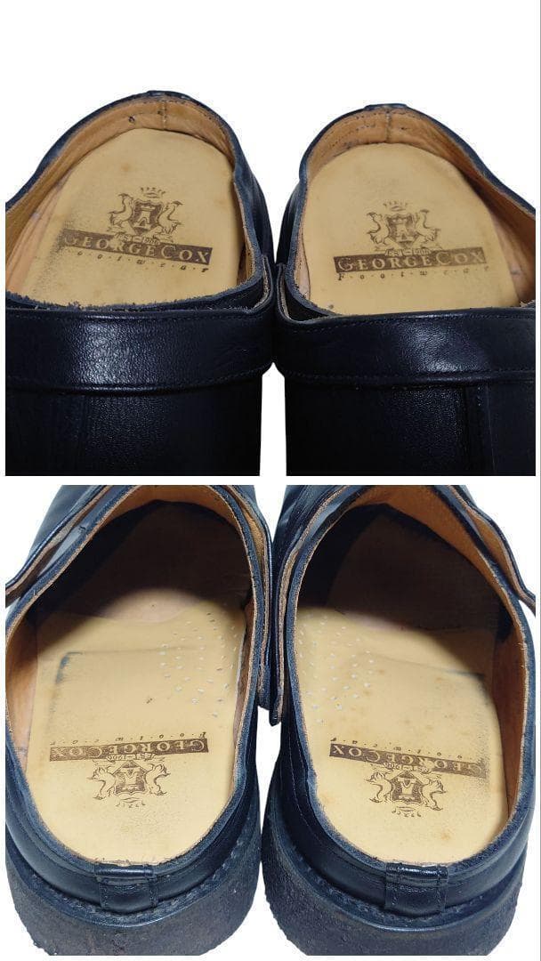 【希少モデル】E COX レザー サボサンダル UK8 英国製 黒