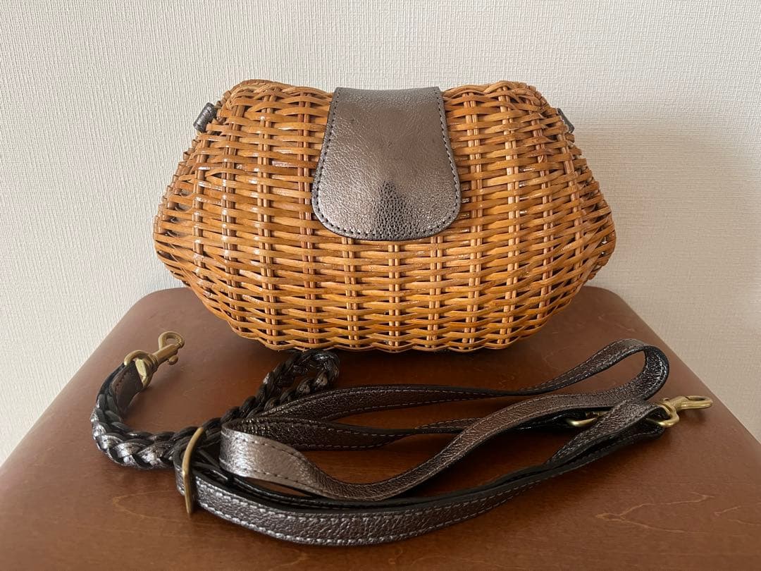 VIOLA d'ORO ラタン ハンドバッグ