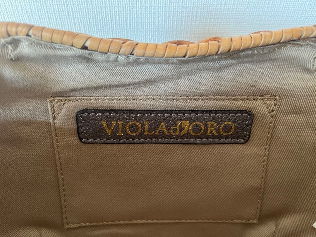 VIOLA d'ORO ラタン ハンドバッグ