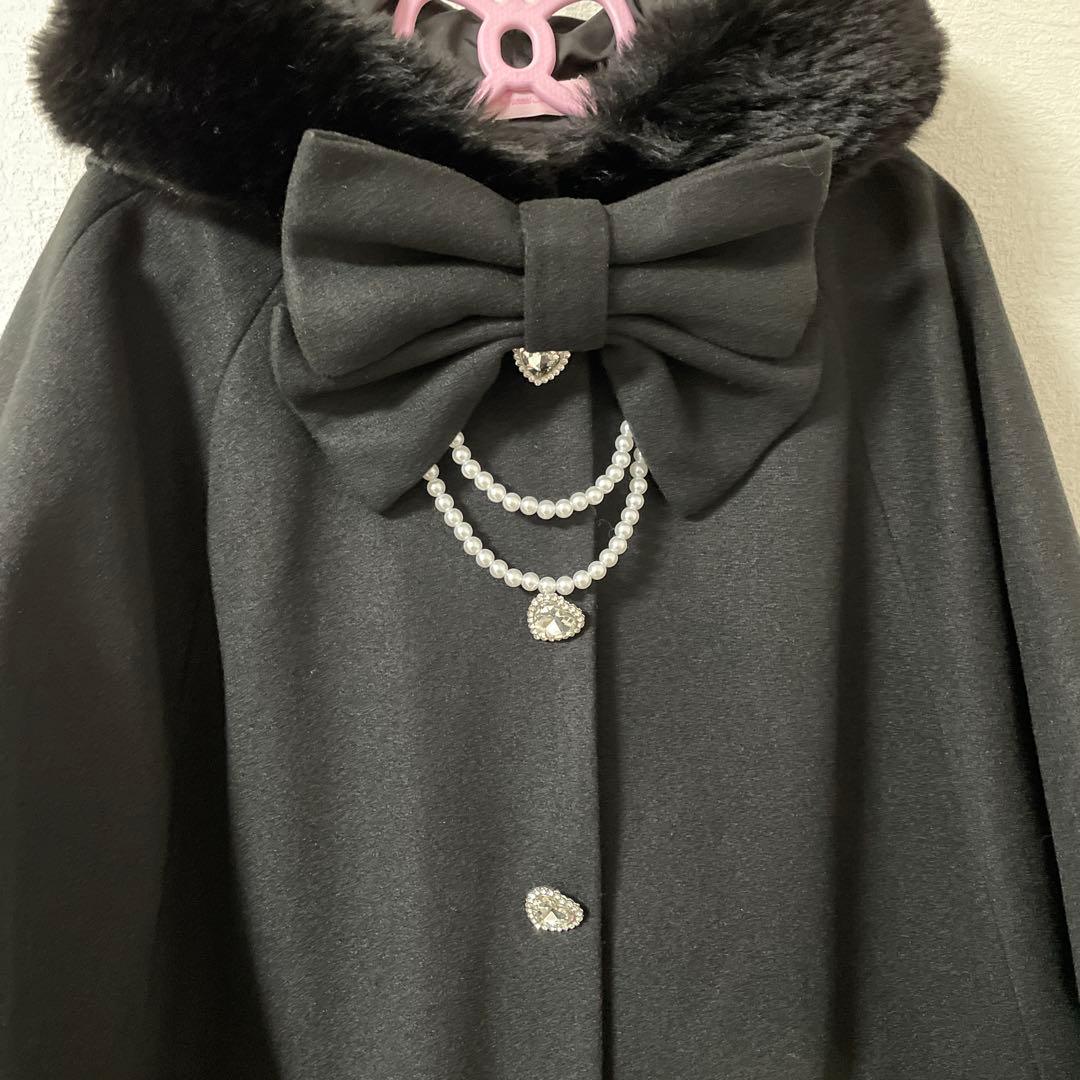 Princess Melody 黒 ポンチョ・ケープコート MARS