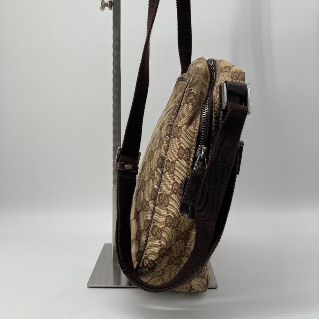 15982✨良品✨グッチ ショルダーバッグ キャンバス Gマーク ベージュ