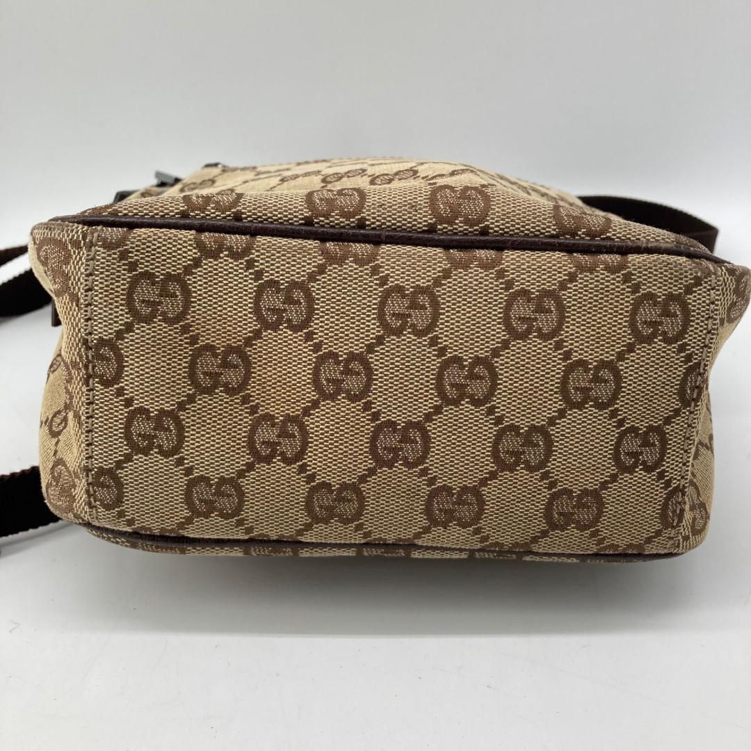 15982✨良品✨グッチ ショルダーバッグ キャンバス Gマーク ベージュ
