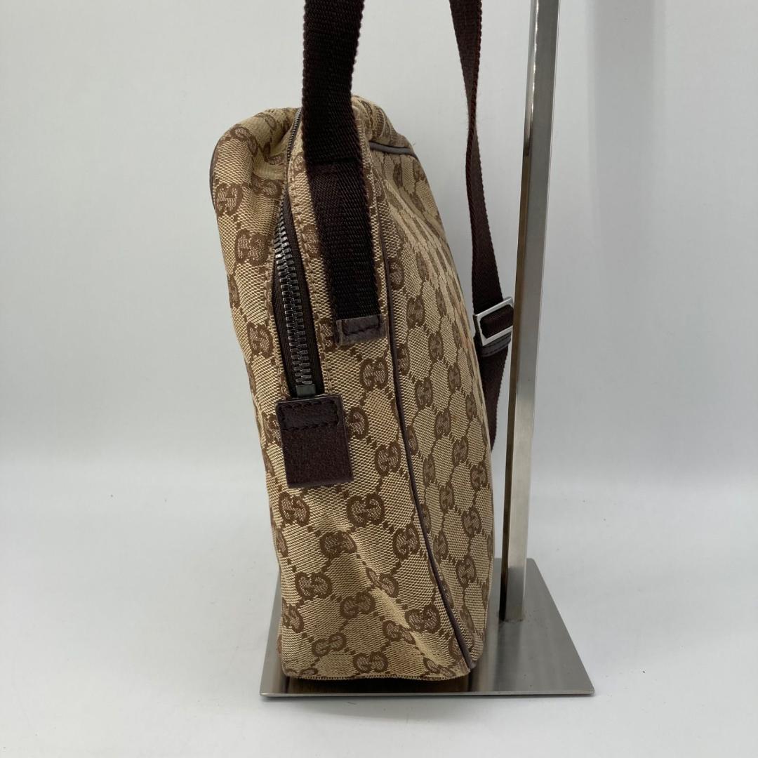 15982✨良品✨グッチ ショルダーバッグ キャンバス Gマーク ベージュ