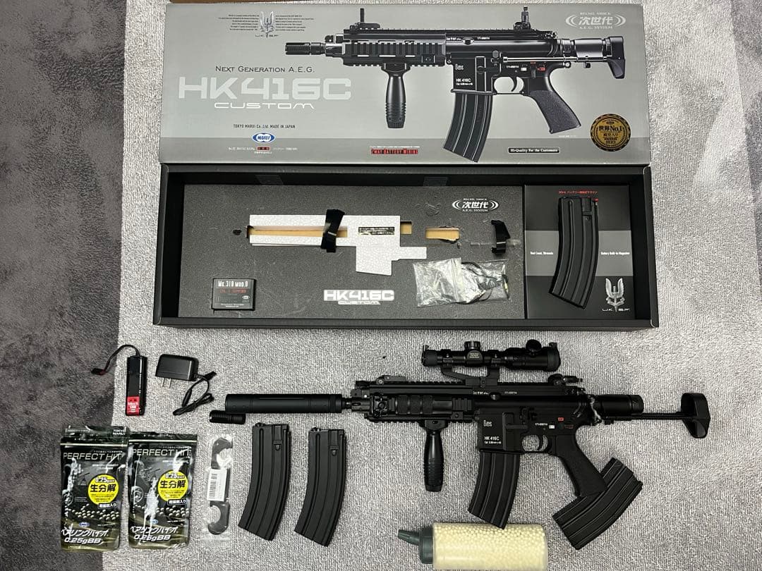 東京マルイ HK416C カスタム 18歳以上次世代電動ガン 付属品多数