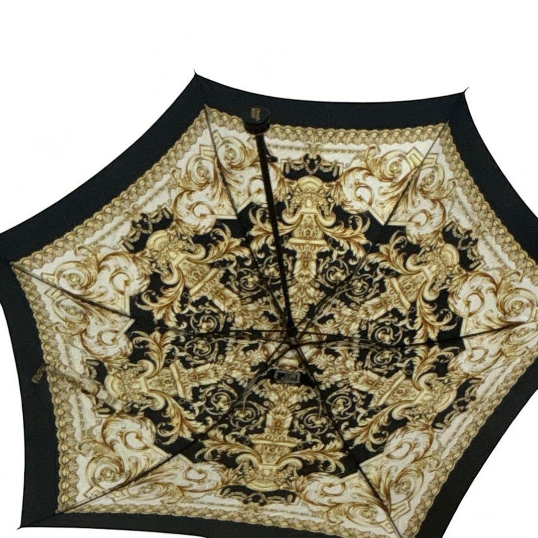 【美品】GIANNI VERSACE 折りたたみ傘 　大判