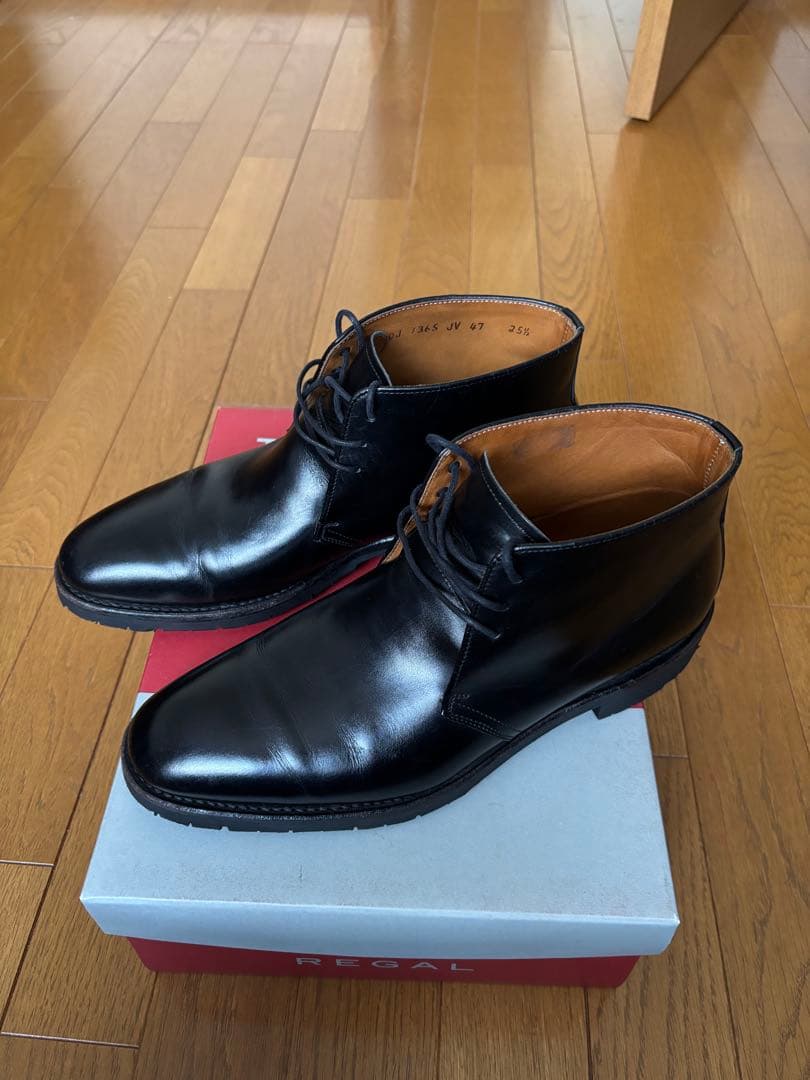 REGAL メンズビジネスシューズ　ハイカット　冬底　25.5cm