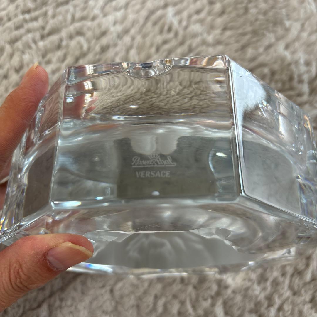 VERSACEヴェルサーチ　メデューサ クリスタル八角形アッシュトレイ灰皿