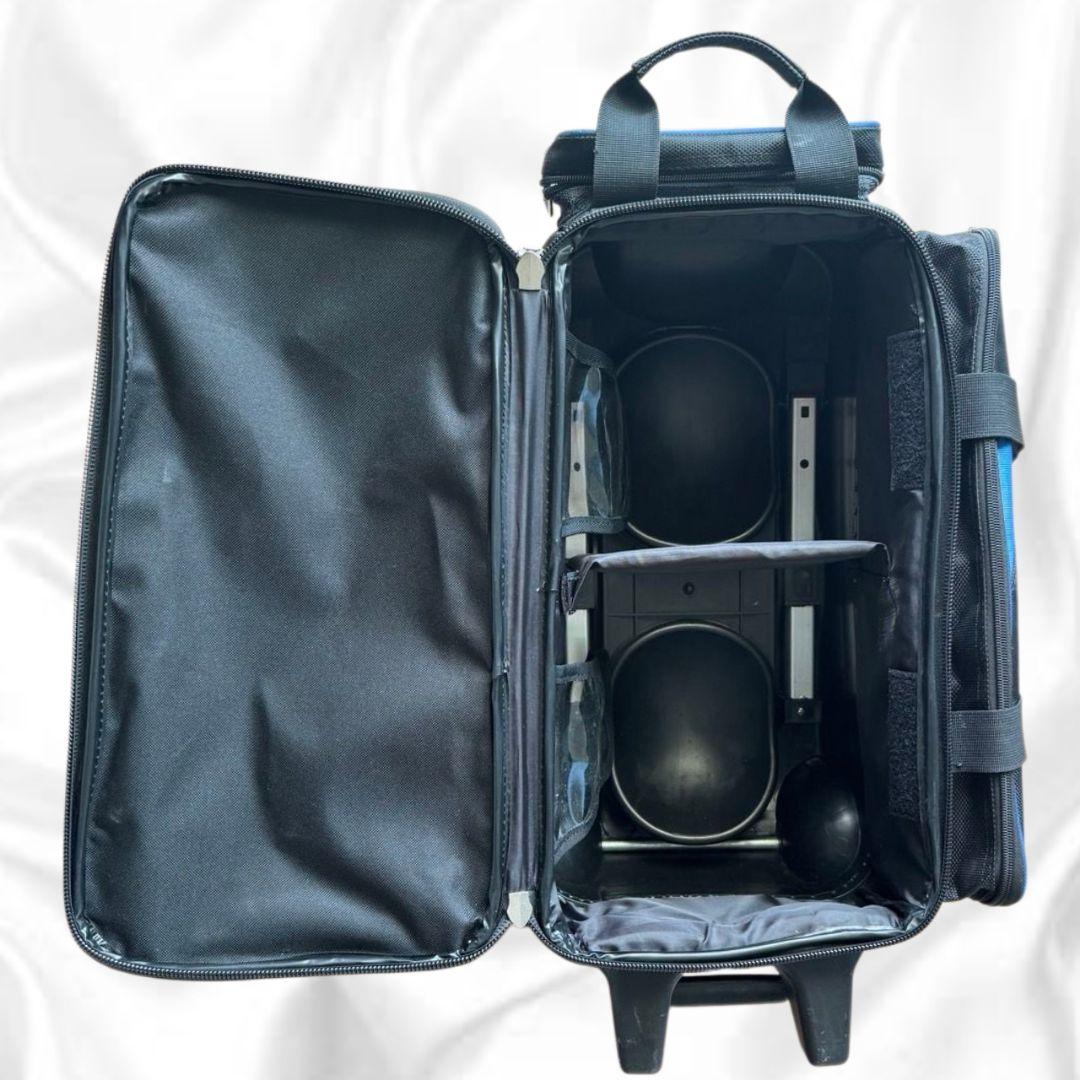 《超美品》EBONITE ボウリングバック ２個入り ブルー