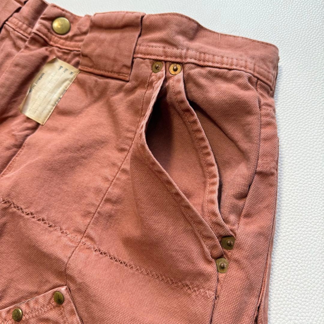 古着 KAPITAL スタッズ ワイドカーゴパンツ ピンクベージュ