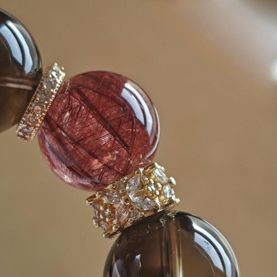 専用です♡非加熱ナチュラルスモーキーシトリン　極上レッドルチル極上ゴールドルチル