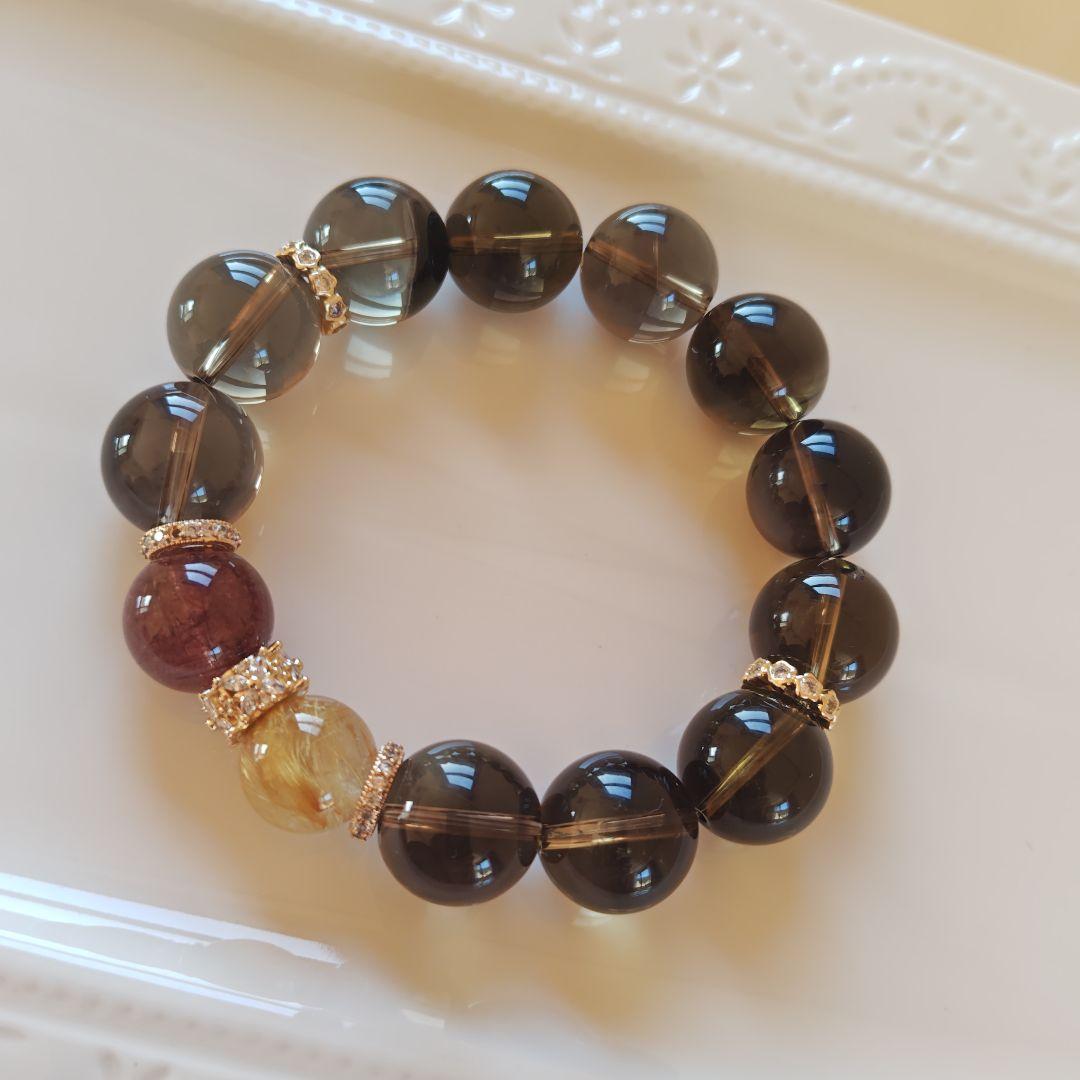 専用です♡非加熱ナチュラルスモーキーシトリン　極上レッドルチル極上ゴールドルチル