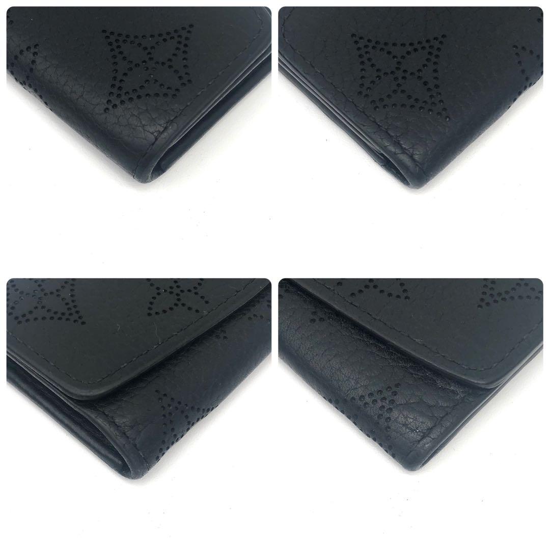 ルイヴィトン キーケース ミュルティクレ4 マヒナ ブラック モノグラム