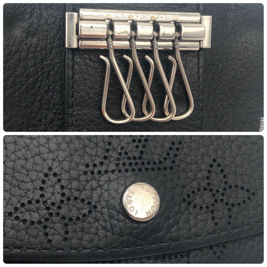 ルイヴィトン キーケース ミュルティクレ4 マヒナ ブラック モノグラム