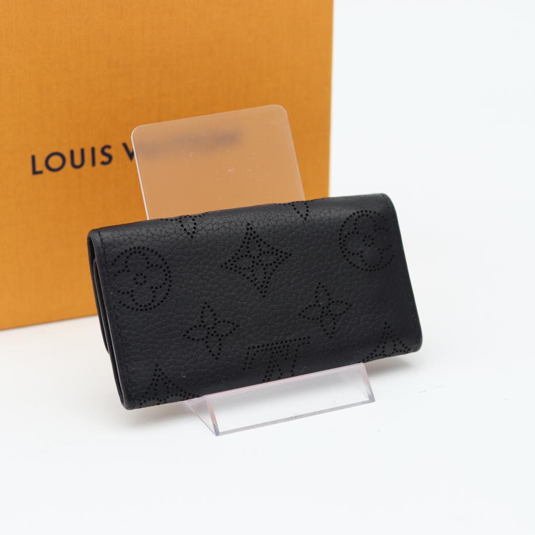 ルイヴィトン キーケース ミュルティクレ4 マヒナ ブラック モノグラム