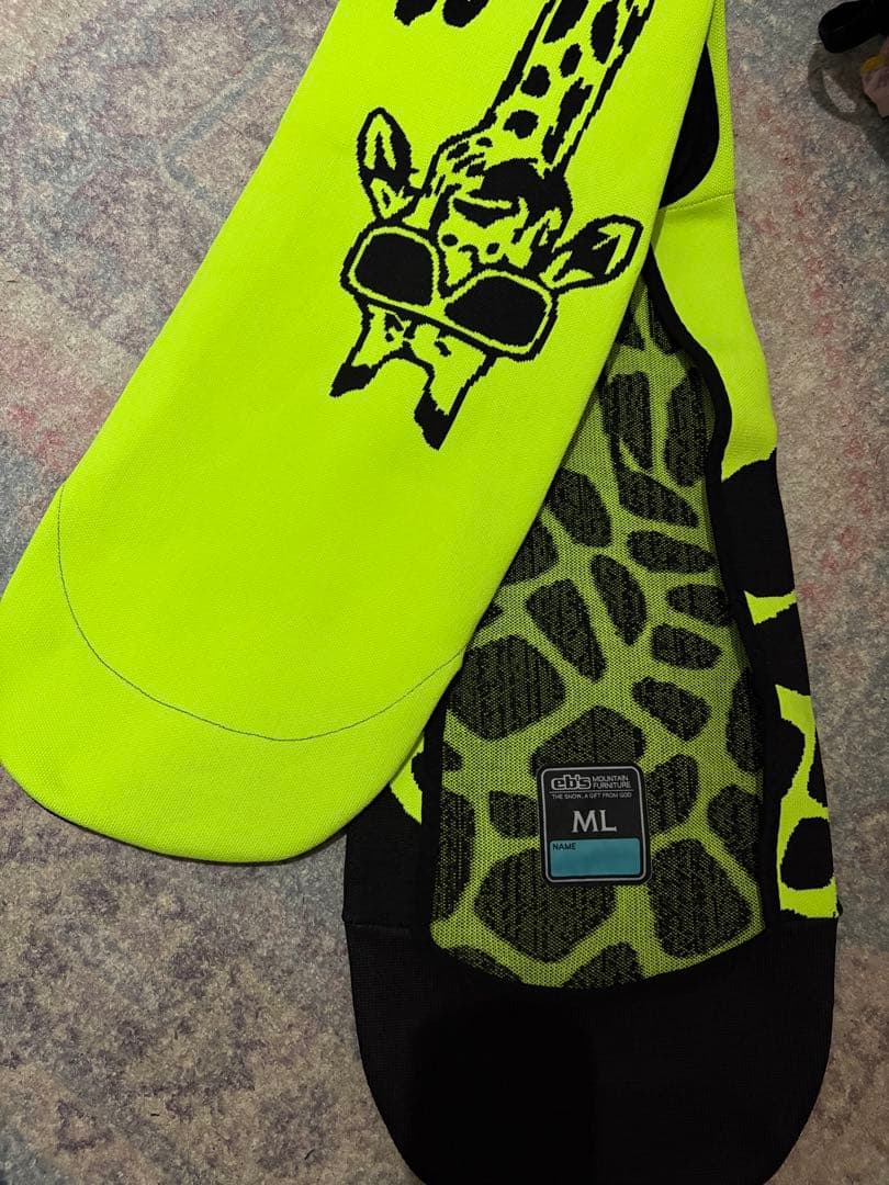 エビス　eb's ボードカバー　ニットカバー　イエロー ML