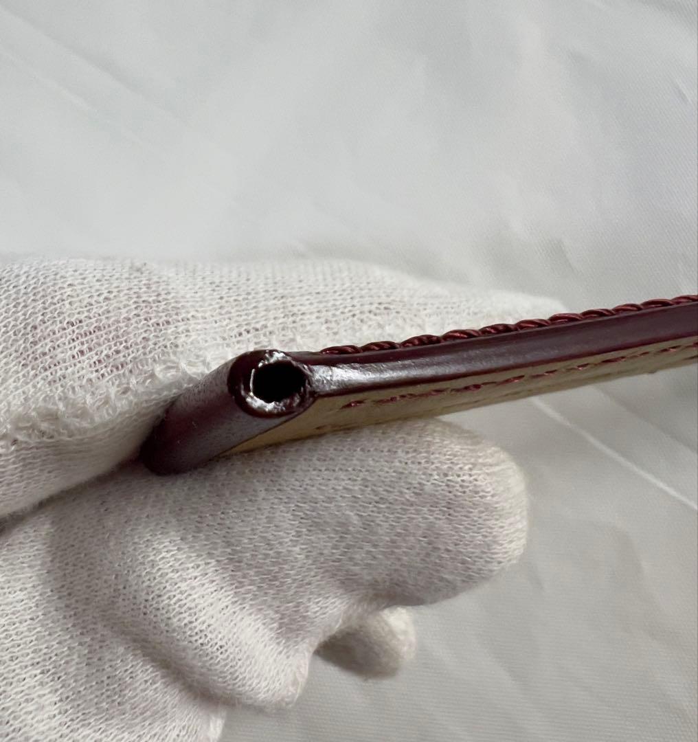 新品未使用 パネライ 純正カーフストラップ 26mm×26mm ストレート 茶