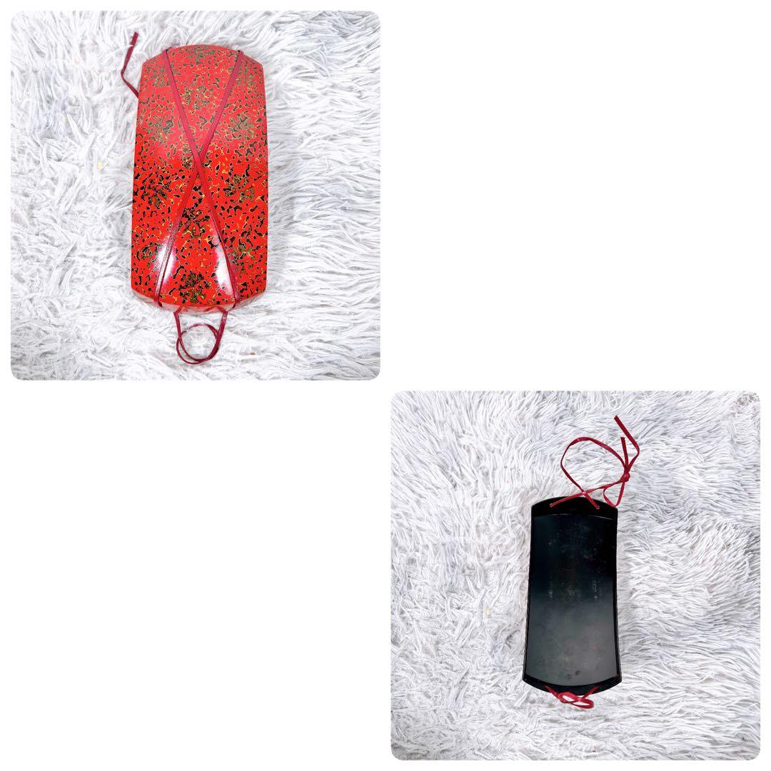 津軽三味線 紅木 太棹 東さわり　本皮 金細 二本溝 綾杉胴 現状品