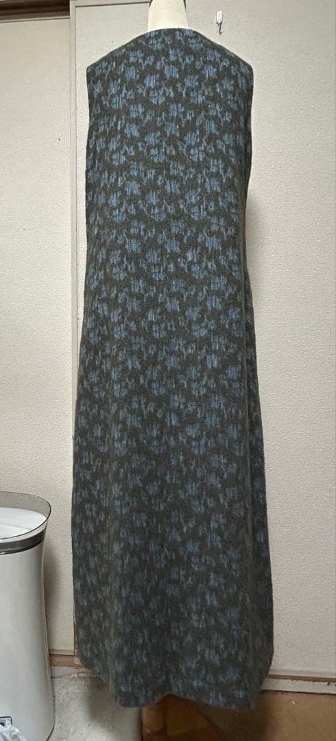 PlantationサイズMアルパカ混秋冬素材ロングワンピース美品♭6999